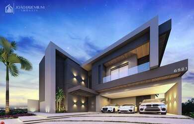 Imagem: A casa em condomínio possui 5 Dormitórios, 5 Banheiros, 4