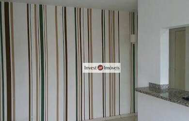 Imagem: O apartamento possui 1 Dormitório, 1 Banheiro, 1 Vaga na garagem