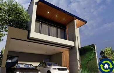 Imagem: A casa em condomínio possui 4 Dormitórios, 3 Banheiros, 4