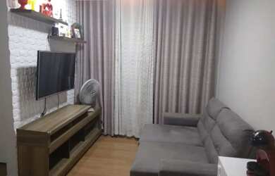 Imagem: O apartamento possui 2 Dormitórios, 1 Banheiro, 1 Vaga na garagem