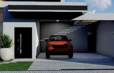 Imagem: A casa possui 3 Dormitórios, 3 Banheiros, 2 Vagas na garagem