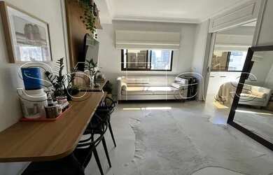 Imagem: O studio possui 1 Dormitório, 1 Banheiro, 1 Vaga na garagem