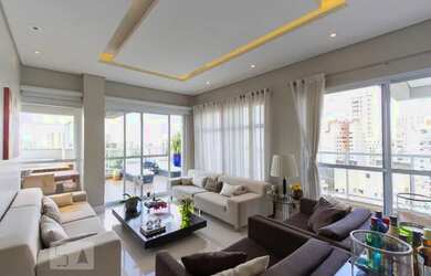 Imagem: O apartamento na cobertura possui 4 Dormitórios, 5 Banheiros