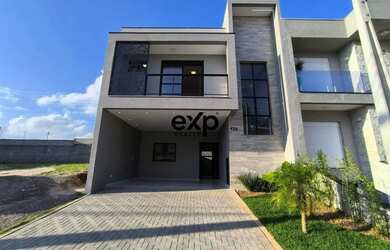 Imagem: A casa em condomínio possui 3 Dormitórios, 3 Banheiros, 3