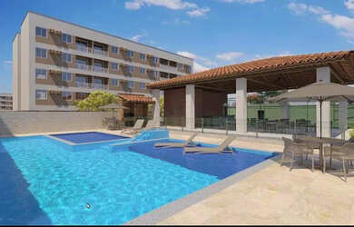 Imagem: O apartamento possui 2 Dormitórios, 1 Banheiro, 1 Vaga na garagem