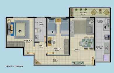 Imagem 14: gt Condomínio Park View - Planejados inclusos Posição Leste