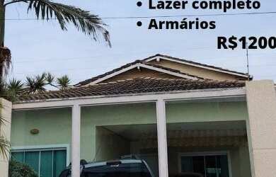 Imagem: A casa em condomínio possui 4 Dormitórios, 5 Banheiros, 3