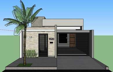 Imagem: A casa possui 3 Dormitórios, 2 Banheiros, 85m² de Área e