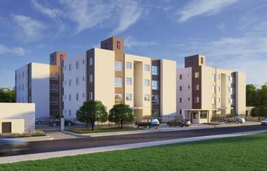 Imagem: O apartamento possui 2 Dormitórios, 1 Banheiro, 1 Vaga na garagem