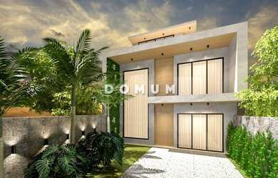 Imagem: A casa em condomínio possui 4 Dormitórios, 5 Banheiros, 3