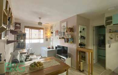 Imagem: O apartamento possui 1 Dormitório, 1 Banheiro, 28m² de Área