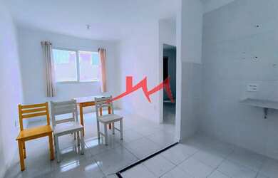 Imagem: O apartamento possui 2 Dormitórios, 1 Banheiro, 1 Vaga na garagem