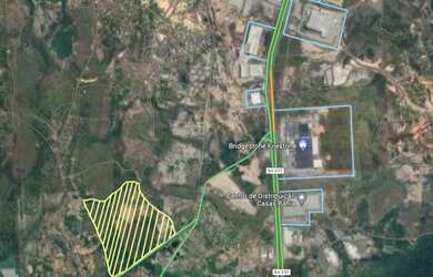 Imagem: O terreno possui 441.000m² de Área e está localizado em