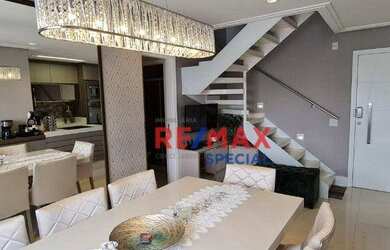 Imagem: O apartamento na cobertura possui 3 Dormitórios, 3 Banheiros