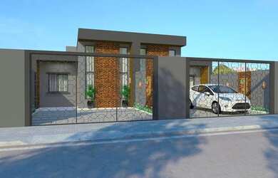 Imagem: A casa possui 2 Dormitórios, 2 Banheiros, 2 Vagas na garagem