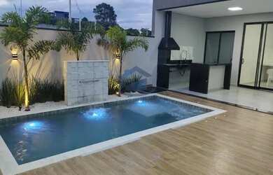 Imagem: A casa em condomínio possui 3 Dormitórios, 3 Banheiros, 4