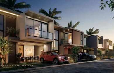 Imagem: A casa em condomínio e possui 4 Dormitórios, 5 Banheiros