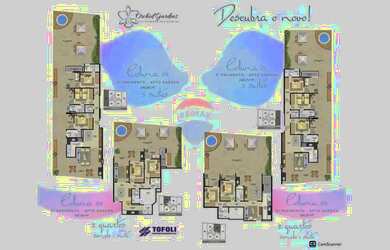 Imagem 4: Última unidade com vista para o mar! 3 quartos na Enseada Azul a 1 quadra da praia
