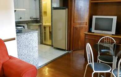 Imagem: A kitnet possui 1 Dormitório, 1 Banheiro, 36m² de Área e