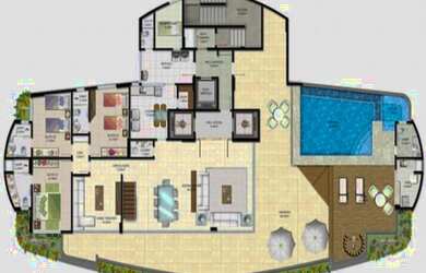 Imagem 10: ALTO LUXO - TORRE BARCELONA - 4 suítes - 4 opções de planta - 2 por...