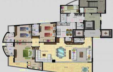 Imagem 6: ALTO LUXO - TORRE BARCELONA - 4 suítes - 4 opções de planta - 2 por...