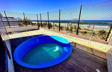 Imagem: O apartamento na cobertura possui 4 Dormitórios, 5 Banheiros