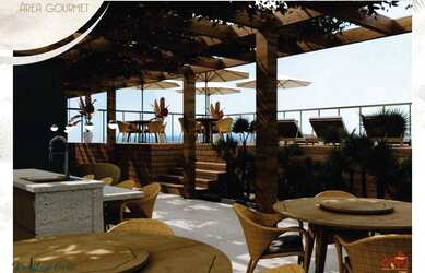 Imagem 2: Rooftop Orla Tamandaré. Piscina, Churrasqueira, Imóvel mobiliadoeVaranda