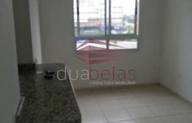 Imagem: O apartamento possui 1 Dormitório, 1 Banheiro, 1 Vaga na garagem