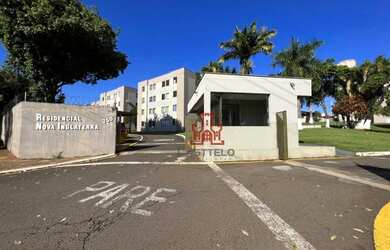 Imagem: O apartamento possui 2 Dormitórios, 1 Banheiro, 1 Vaga na garagem