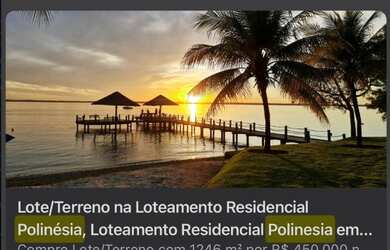 Imagem: O terreno possui 1.295m² de Área e está localizado em Plano