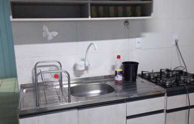 Imagem: A casa em condomínio possui 2 Dormitórios, 1 Banheiro, 48m²