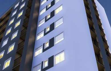 Imagem: O apartamento possui 2 Dormitórios, 1 Banheiro, 1 Vaga na garagem