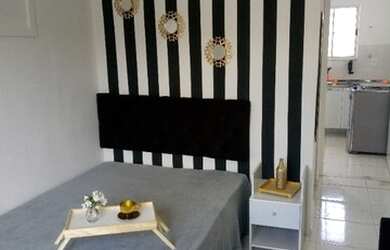 Imagem: A casa em condomínio possui 1 Dormitório, 1 Banheiro, 1 Vaga