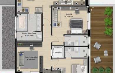 Imagem 6: Casa em Condominio. Piscina, Churrasqueira, Ar-condicionadoeGuarda roupa