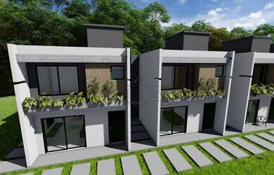 Imagem: A casa em condomínio possui 2 Dormitórios, 2 Banheiros, 1