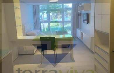 Imagem: O studio possui 1 Dormitório, 1 Banheiro, 35m² de Área e