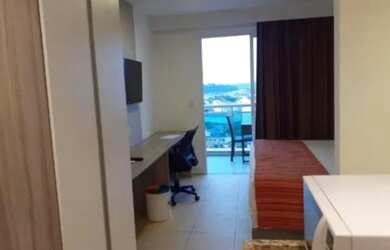 Imagem: O studio possui 1 Dormitório, 2 Banheiros, 1 Vaga na garagem