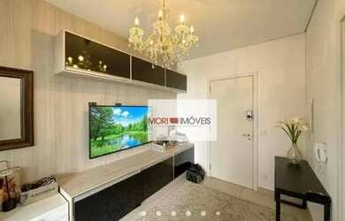 Imagem: O apartamento possui 1 Dormitório, 1 Banheiro, 1 Vaga na garagem