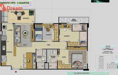 Imagem 4: Apartamento com 3 quartos por R$ 511.110 - Freguesia Jacarepaguá
