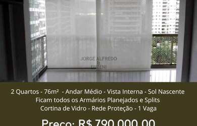 Imagem: O apartamento possui 2 Dormitórios, 1 Banheiro, 1 Vaga na garagem