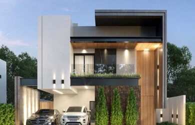 Imagem: A casa possui 4 Dormitórios, 5 Banheiros, 4 Vagas na garagem