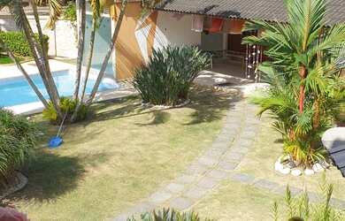 Imagem: A casa em condomínio possui 5 Dormitórios, 5 Banheiros, 4