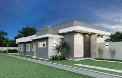 Imagem: A casa possui 3 Dormitórios, 3 Banheiros, 2 Vagas na garagem