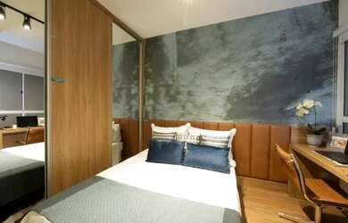 Imagem: O apartamento possui 2 Dormitórios, 1 Banheiro, 1 Vaga na garagem