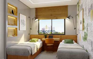 Imagem: O apartamento possui 2 Dormitórios, 2 Banheiros, 1 Vaga na