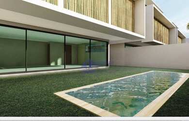 Imagem: A casa em condomínio possui 4 Dormitórios, 4 Banheiros, 2