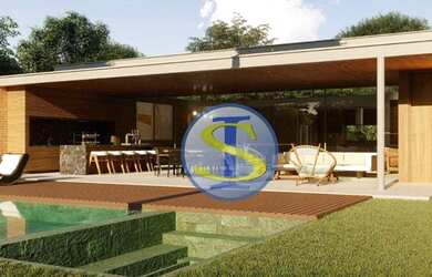 Imagem: A casa em condomínio possui 5 Dormitórios, 5 Banheiros, 4