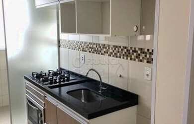 Imagem: O apartamento possui 2 Dormitórios, 1 Banheiro, 1 Vaga na garagem