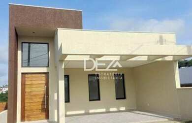 Imagem: A casa possui 3 Dormitórios, 1 Banheiro, 2 Vagas na garagem