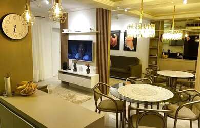 Imagem: O apartamento possui 1 Dormitório, 1 Banheiro, 1 Vaga na garagem